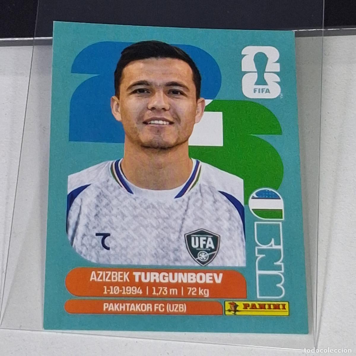 Cromos de f&uacute;tbol: B69 UZB14 AZIZBEK TURGUN 14 UZBEKIST&Aacute;N UZB MUNDIAL FIFA WORLD CUP 2026 STICKER PANINI