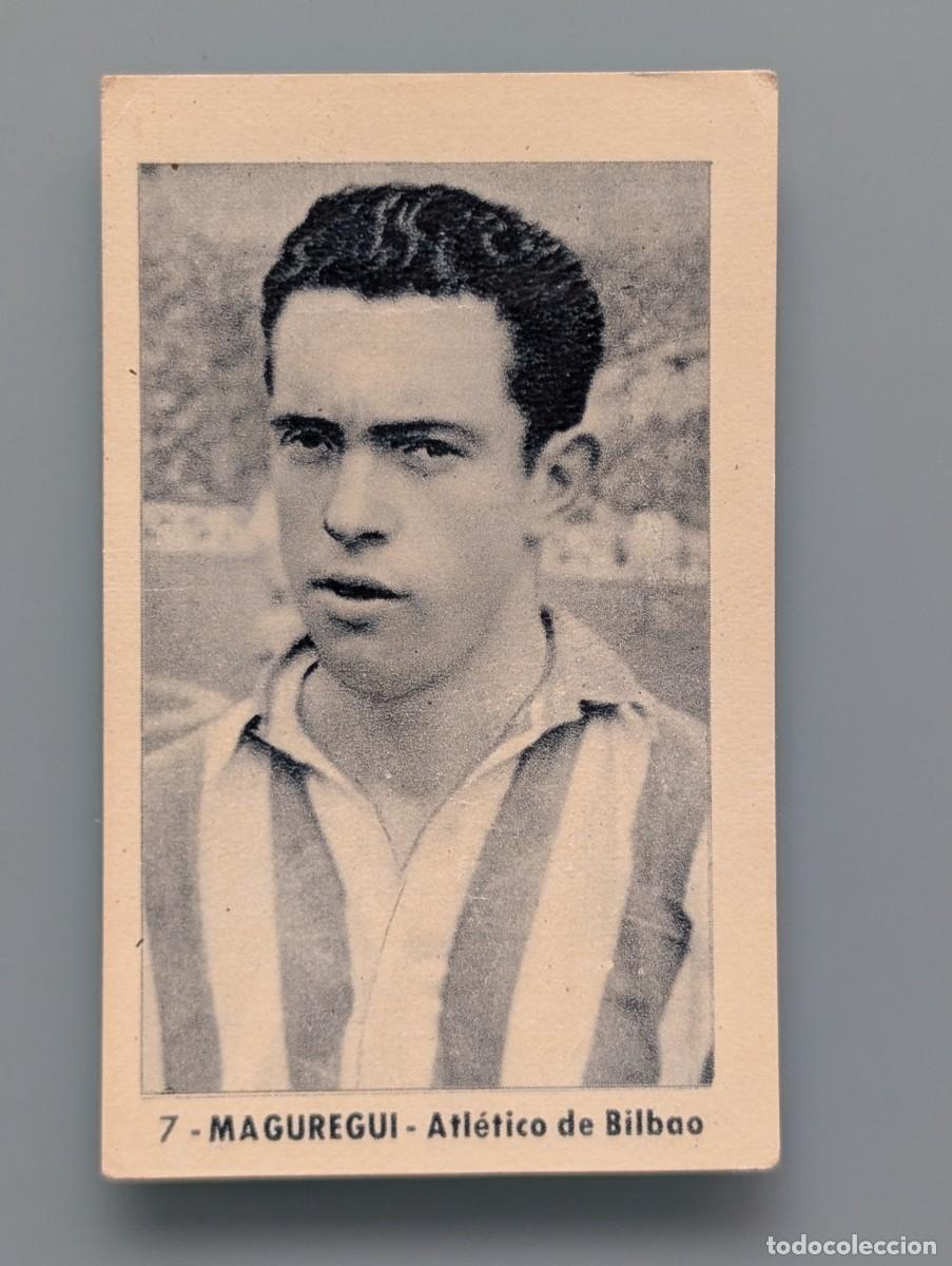Cromos de f&uacute;tbol: RARO CROMO NUEVO RARE CARD MAGUREGUI ATHLETIC ATLETICO BILBAO RUIZ ROMERO 1952 1952/53 1953 VIZCAYA