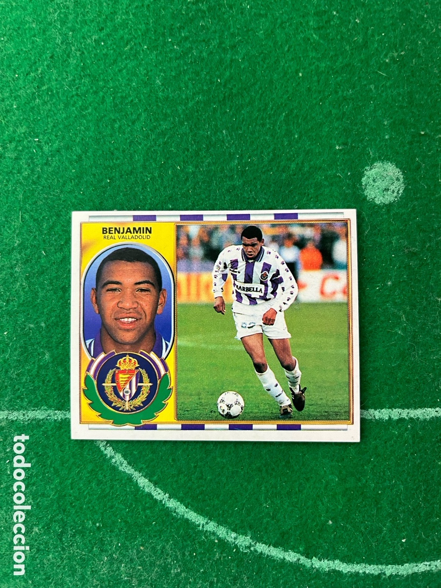 Cromos de f&uacute;tbol: BENJAM&Iacute;N REAL VALLADOLID LIGA ESTE 1996 1997 PANINI