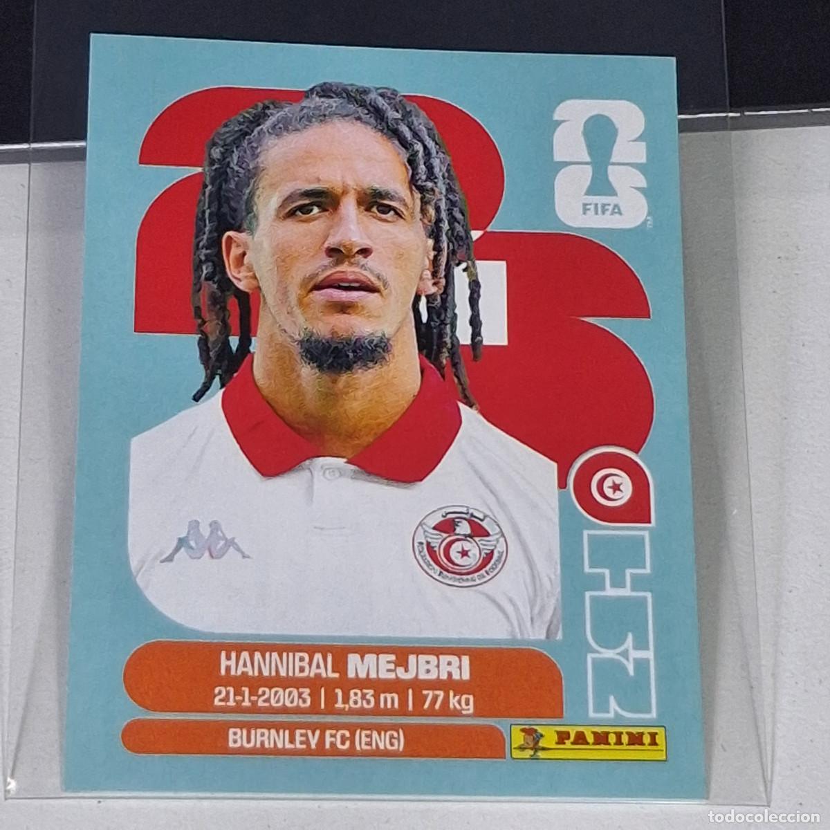 Cromos de f&uacute;tbol: B69 TUN14 HANNIBAL MEJBRI 14 T&Uacute;NEZ TUNISIA TUN MUNDIAL FIFA WORLD CUP 2026 STICKER PANINI