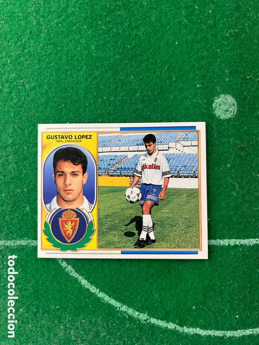 Cromos de f&uacute;tbol: GUSTAVO L&Oacute;PEZ REAL ZARAGOZA LIGA ESTE 1996 1997 PANINI