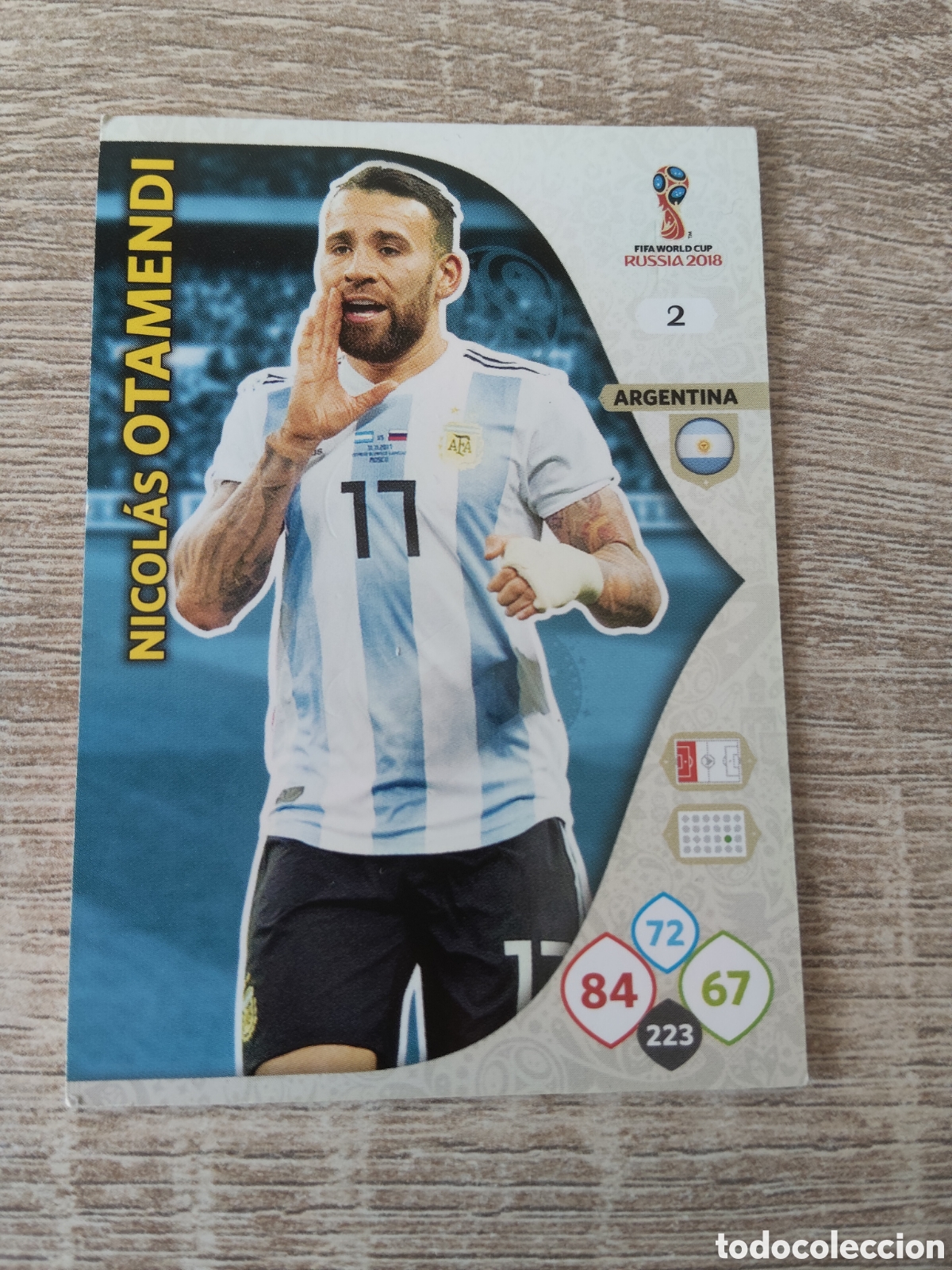 Cromos de f&uacute;tbol: Panini mundial Rusia 2018 2 Nicol&aacute;s Otamendi Argentina