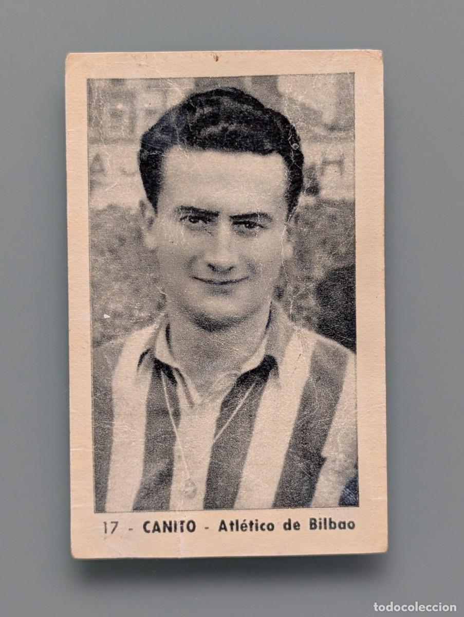 Cromos de f&uacute;tbol: DIFICIL CROMO RARE CARD CANITO ATHLETIC ATLETICO BILBAO ED RUIZ ROMERO 1952 1952/53 1953 VIZCAYA