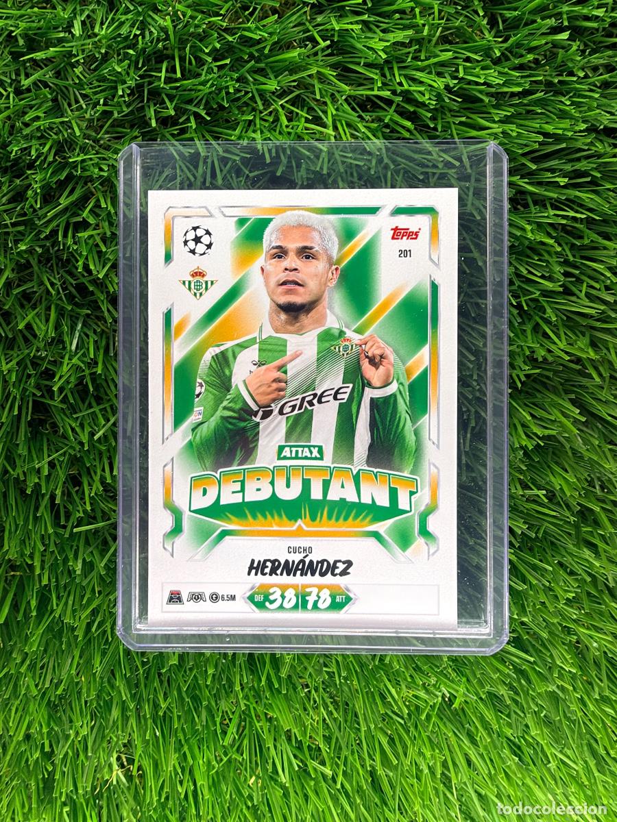 Cromos de f&uacute;tbol: N&ordm; 201 Cucho Hern&aacute;ndez Attax Debutant Real Betis Match Attax 26 27