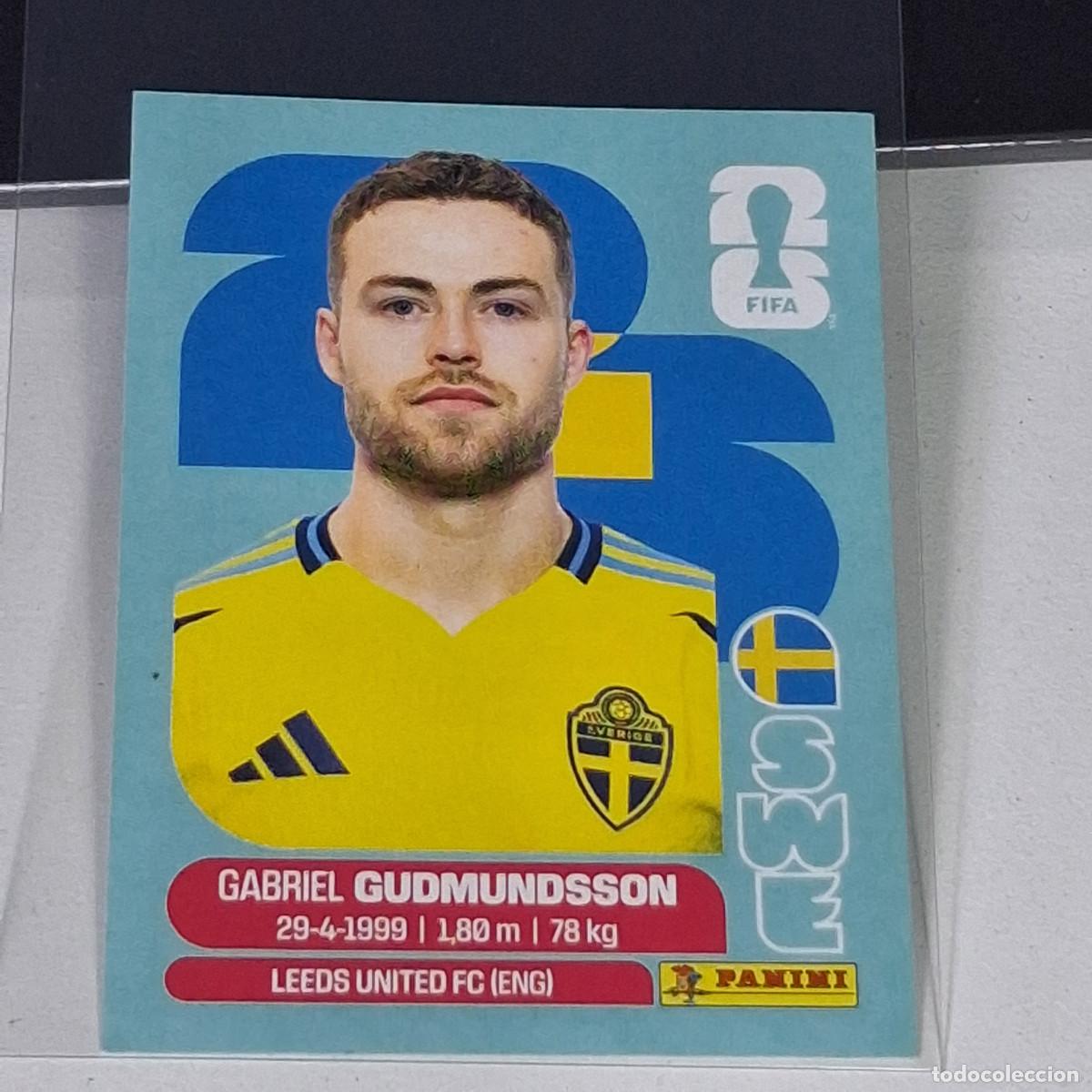 Cromos de f&uacute;tbol: B69 SWE 4 SWE4 GABRIEL GUDMUNDSSON SUECIA SWEDEN SWE MUNDIAL FIFA WORLD CUP 2026 STICKER PANINI