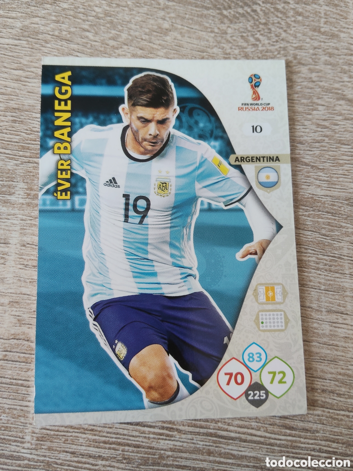 Cromos de f&uacute;tbol: Panini Adrenalyn mundial Rusia 2018 10 Ever Banega Argentina