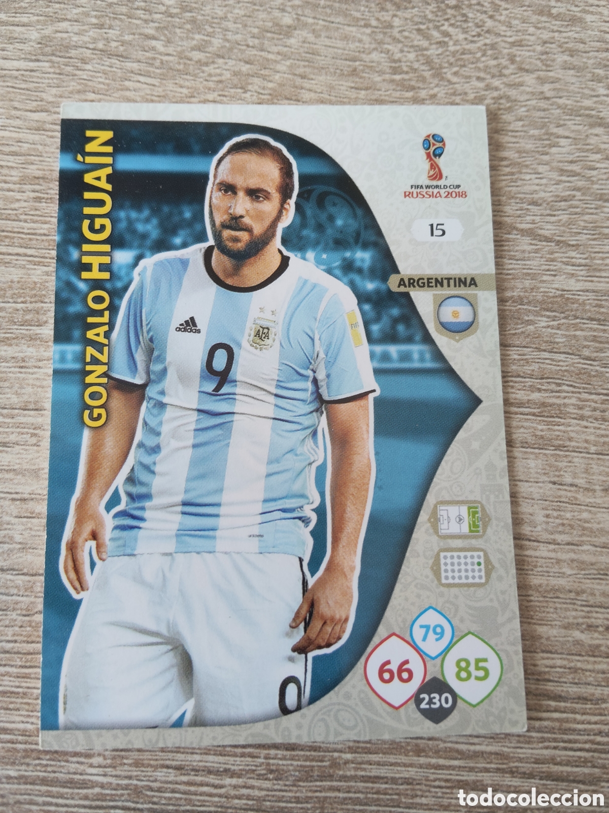 Cromos de f&uacute;tbol: Panini Adrenalyn mundial Rusia 2018 15 Gonzalo Higua&iacute;n Argentina