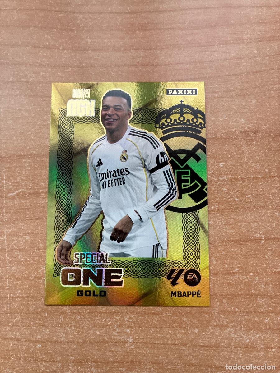 Cromos de f&uacute;tbol: MBAPP&Eacute; SPECIAL ONE GOLD MEGACRACKS 2026 2027