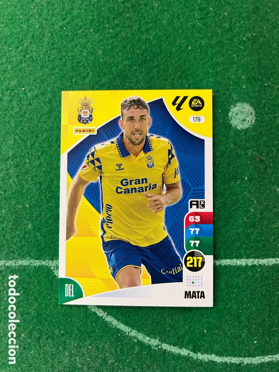 Cromos de f&uacute;tbol: 179 MATA LAS PALMAS ADRENALYN 2024 2025 PANINI