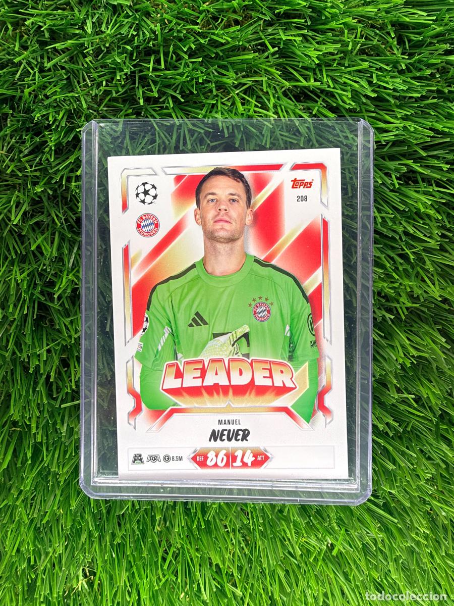 Cromos de f&uacute;tbol: N&ordm; 208 Manuel Neuer Leader Bayern de Munich Match Attax 26 27