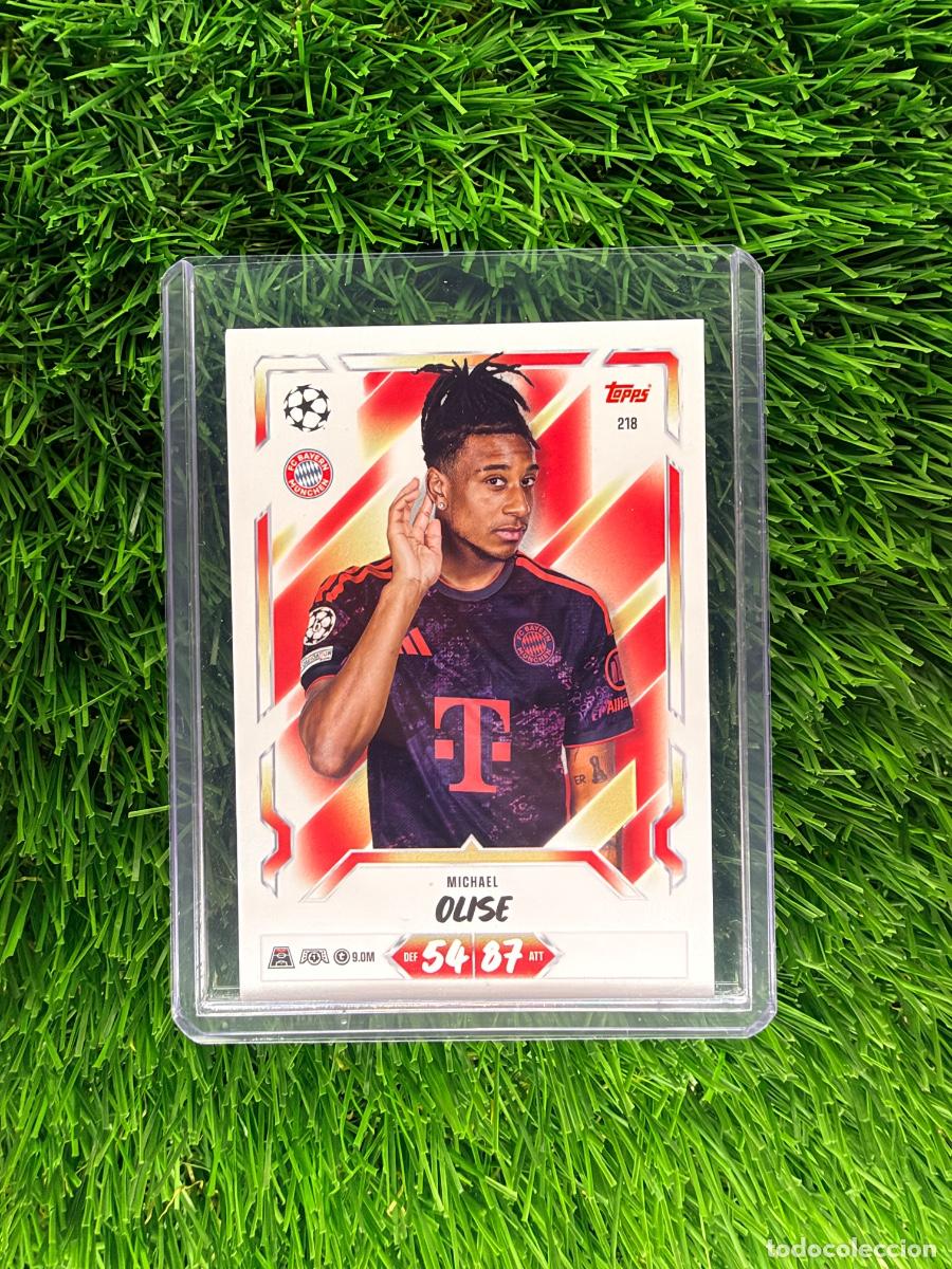 Cromos de f&uacute;tbol: N&ordm; 218 Michael Olise Bayern de Munich Match Attax 26 27