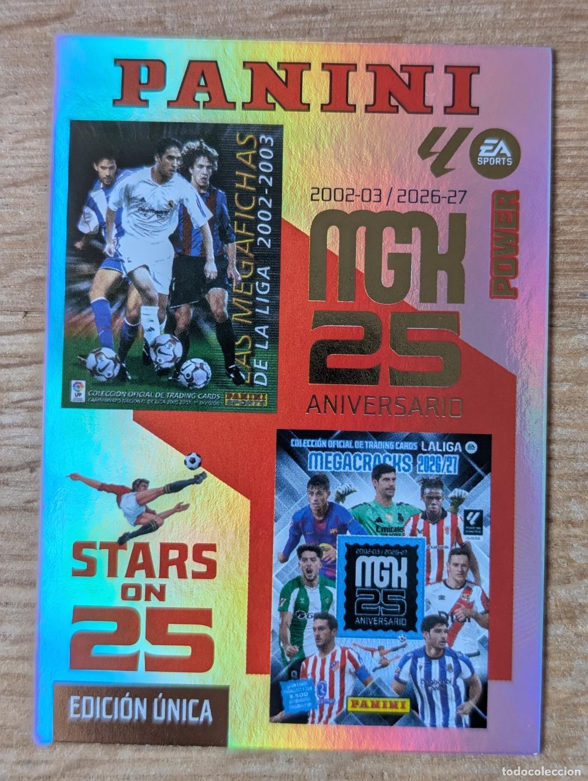 Cromos de f&uacute;tbol: PANINI MEGACRACKS 26/27 2026/2027 #424P ANIVERSARIO STARS ON 25 POWER EDICION UNICA