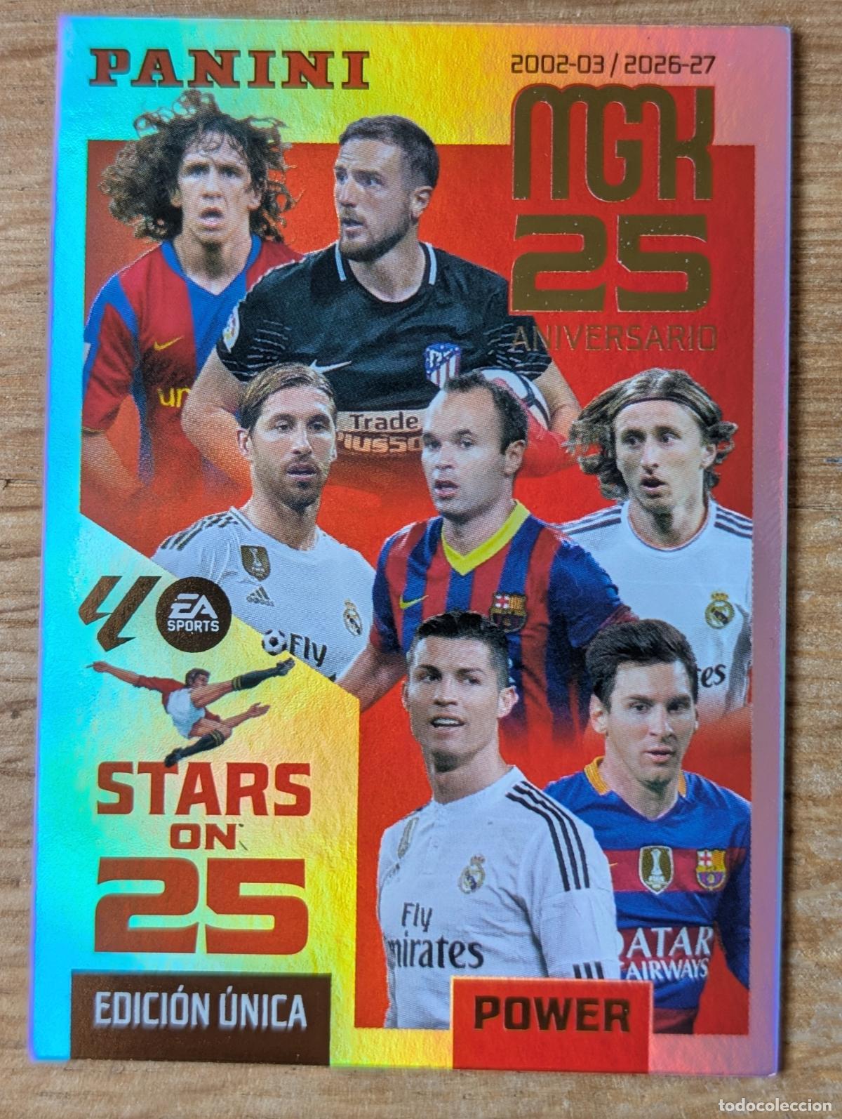 Cromos de f&uacute;tbol: PANINI MEGACRACKS 26/27 2026/2027 #425P ANIVERSARIO STARS ON 25 POWER EDICION UNICA