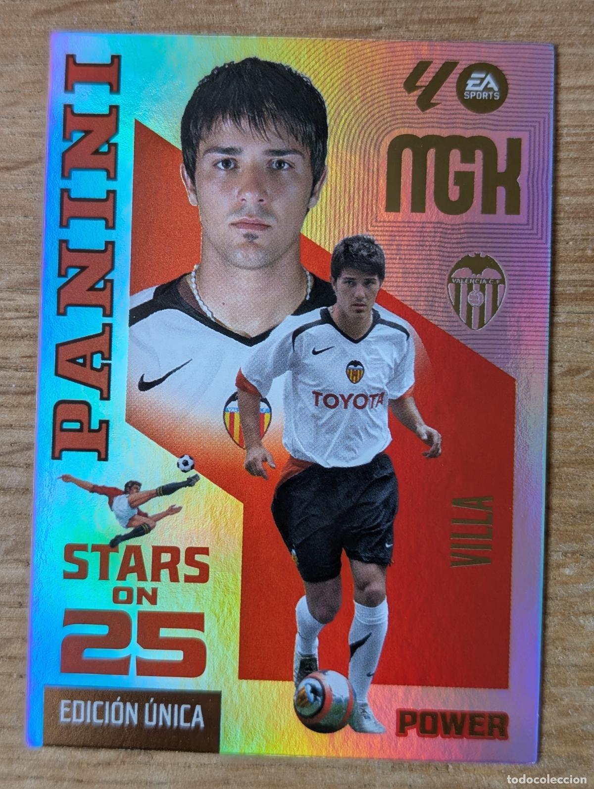 Cromos de f&uacute;tbol: PANINI MEGACRACKS 26/27 2026/2027 #435P DAVID VILLA (VALENCIA C.F.) STARS ON 25 POWER EDICION UNICA
