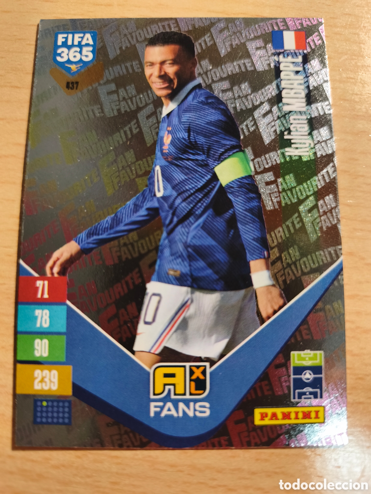 Cromos de f&uacute;tbol: 437 KYLIAN MBAPPE FANS FAVOURITE FRANCIA FRANCE FIFA 365 2026 2027 PANINI 26 27