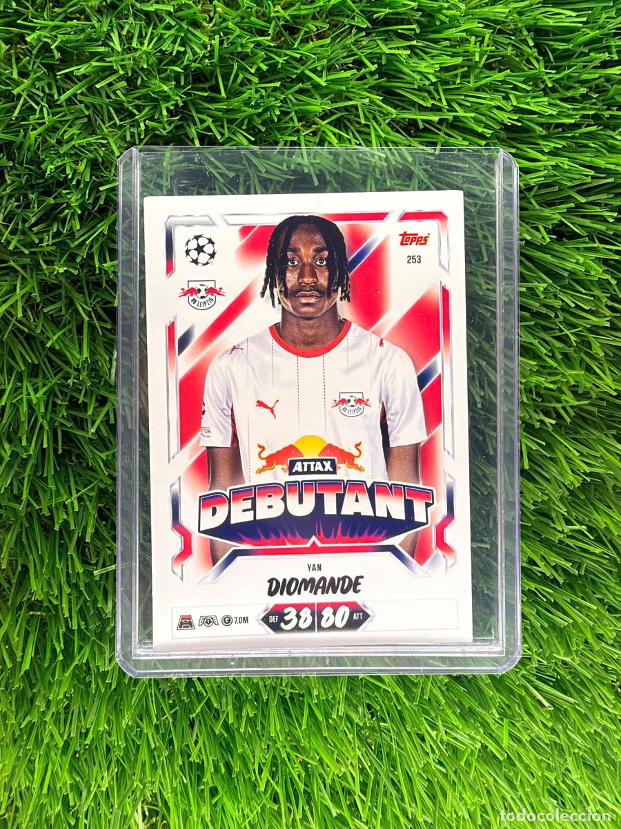 Cromos de f&uacute;tbol: N&ordm; 253 Yan Diomande Attax Debutant RB Leipzig Match Attax 26 27