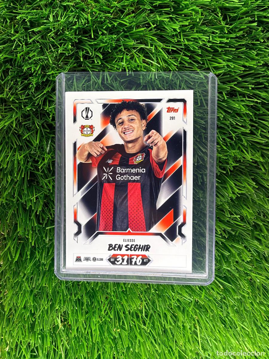 Cromos de f&uacute;tbol: N&ordm; 291 Eliesse Ben Seghir Bayer Leverkusen Match Attax 26 27