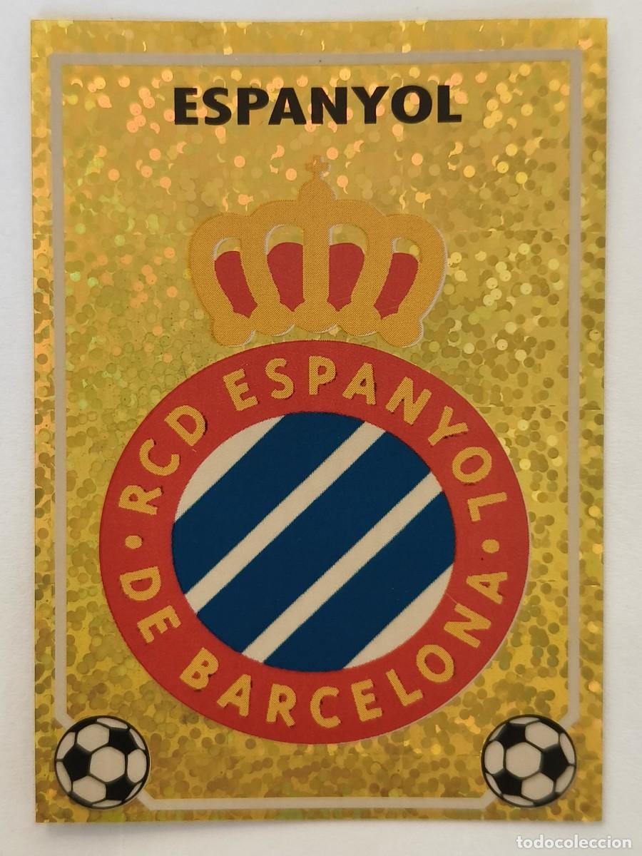 Cromos de f&uacute;tbol: #K ESCUDO (R.C.D. ESPANYOL) LIGA 96/97 PANINI