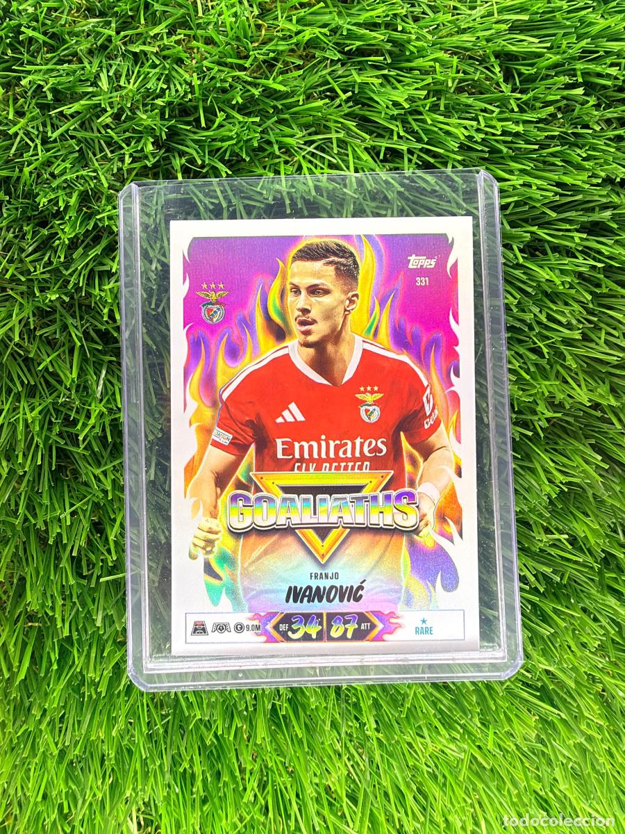 Cromos de f&uacute;tbol: N&ordm; 331 Franjo Ivanovic Goaliaths SL Benfica Match Attax 26 27