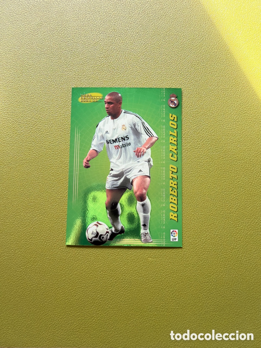 Cromos de f&uacute;tbol: Roberto Carlos 370 Megacracks 04/05 Mega Estrellas Real Madrid