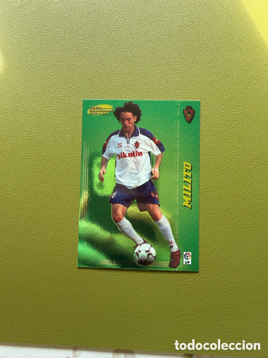 Cromos de f&uacute;tbol: Diego Milito 365 Megacracks 04/05 Mega Estrellas Zaragoza