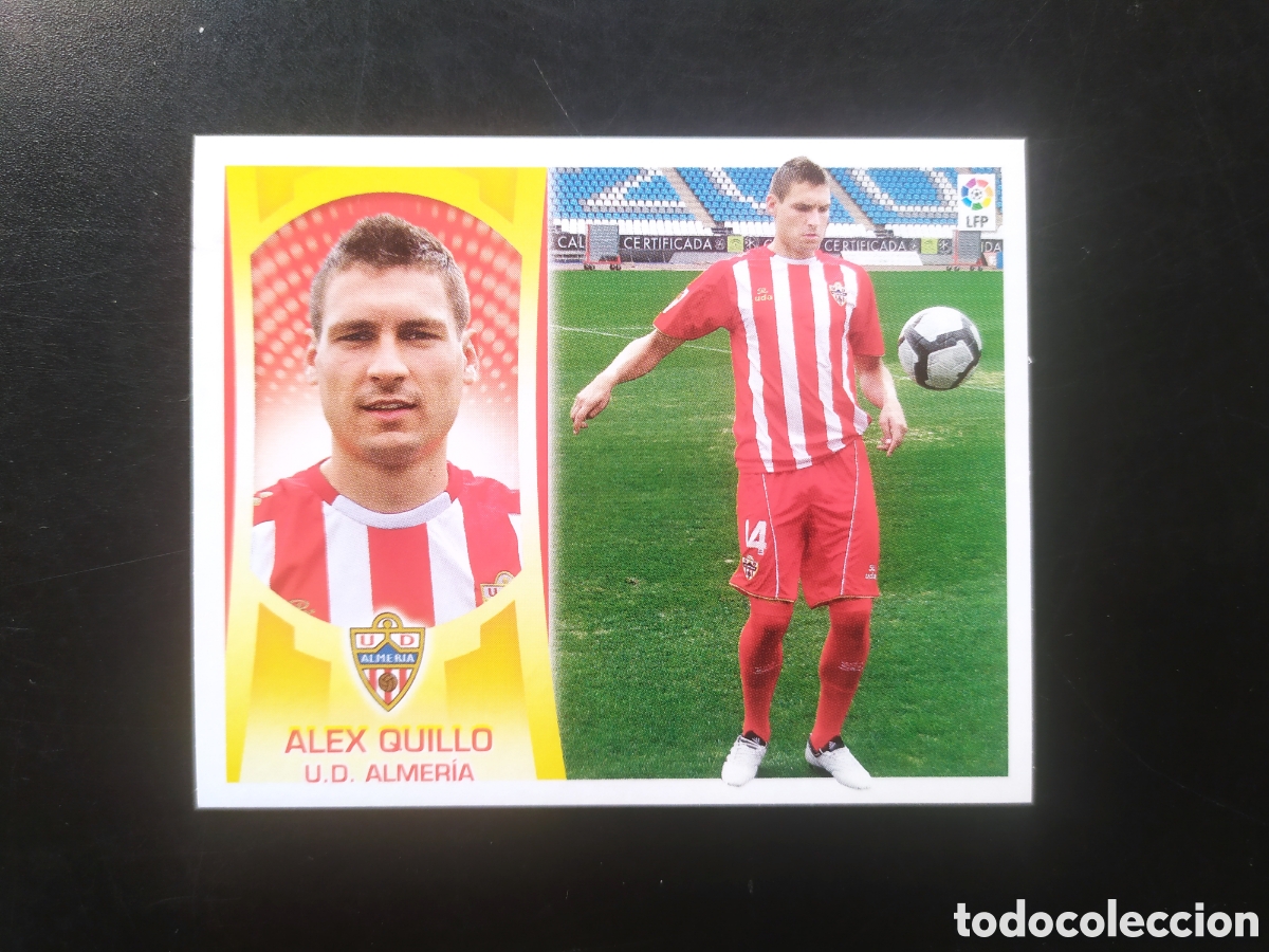 Cromos de f&uacute;tbol: Liga este 2009 2010 09 10 panini Alex Quillo coloca n&deg; 12B 12 B Almer&iacute;a