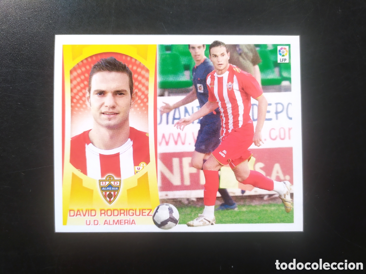 Cromos de f&uacute;tbol: Liga este 2009 2010 09 10 panini David Rodr&iacute;guez coloca n&deg; 16B 16 B Almer&iacute;a