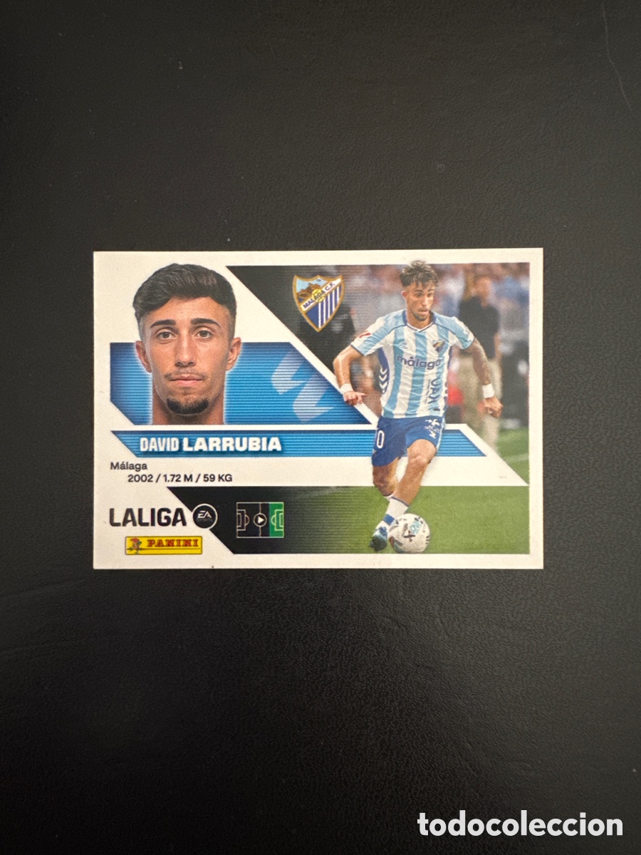Cromos de f&uacute;tbol: LARRUBIA MALAGA NUMERO 16 LIGA ESTE 2026 2027