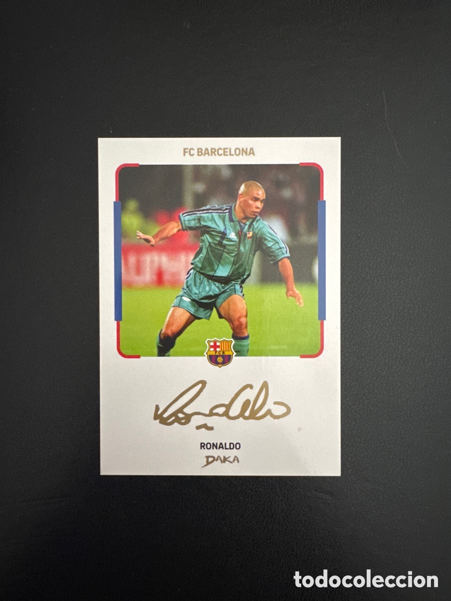 Cromos de f&uacute;tbol: RONALDO BARCELONA INSTANT CHEKI NUMERO IC-15 DAKA 2025