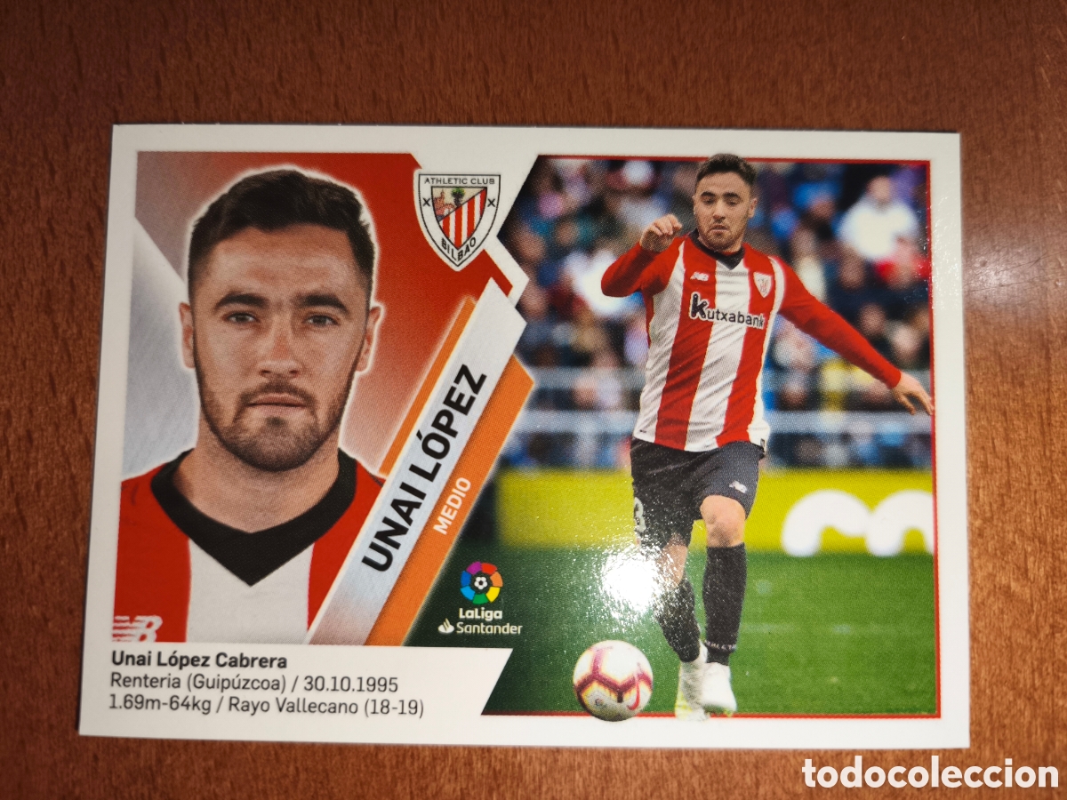 Cromos de f&uacute;tbol: Unai L&oacute;pez coloca n&deg;9 Bis liga este 19/20 Athletic Club