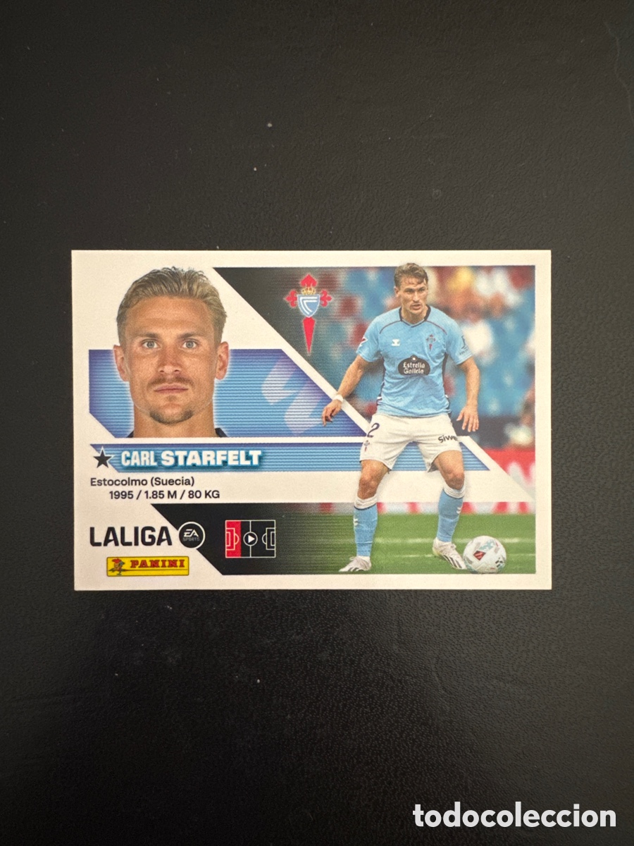 Cromos de f&uacute;tbol: STARFELT CELTA DE VIGO NUMERO 8 LIGA ESTE 2026 2027