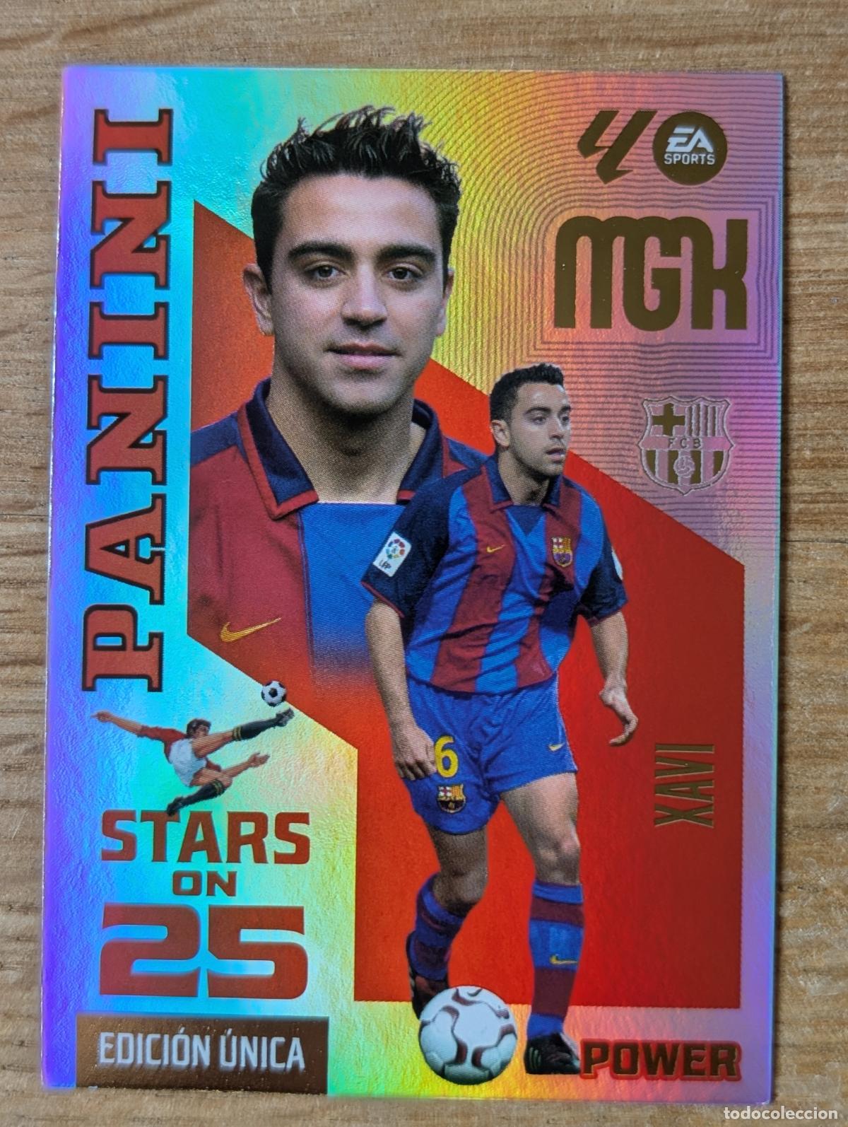 Fu&szlig;ball-Sticker: PANINI MEGACRACKS 26/27 2026/2027 #427P XAVI (F.C. BARCELONA) STARS ON 25 POWER EDICION UNICA