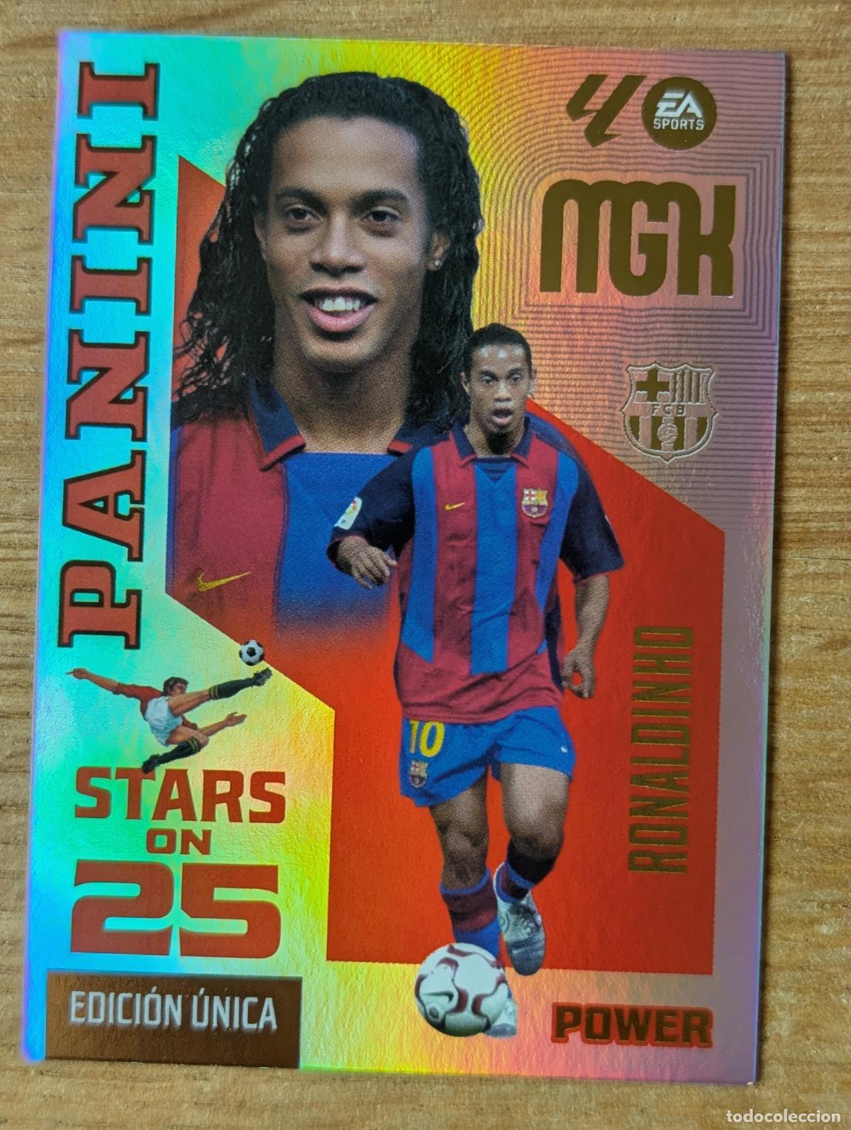 Cromos de f&uacute;tbol: PANINI MEGACRACKS 26/27 2026/2027 #436P RONALDINHO (F.C. BARCELONA) STARS ON 25 POWER EDICION UNICA