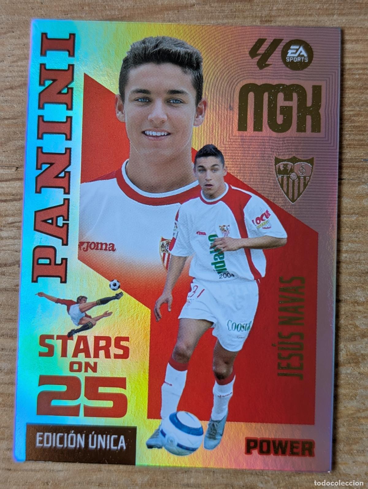 Cromos de f&uacute;tbol: PANINI MEGACRACKS 26/27 2026/2027 #437P JESUS NAVAS (SEVILLA C.F.) STARS ON 25 POWER EDICION UNICA