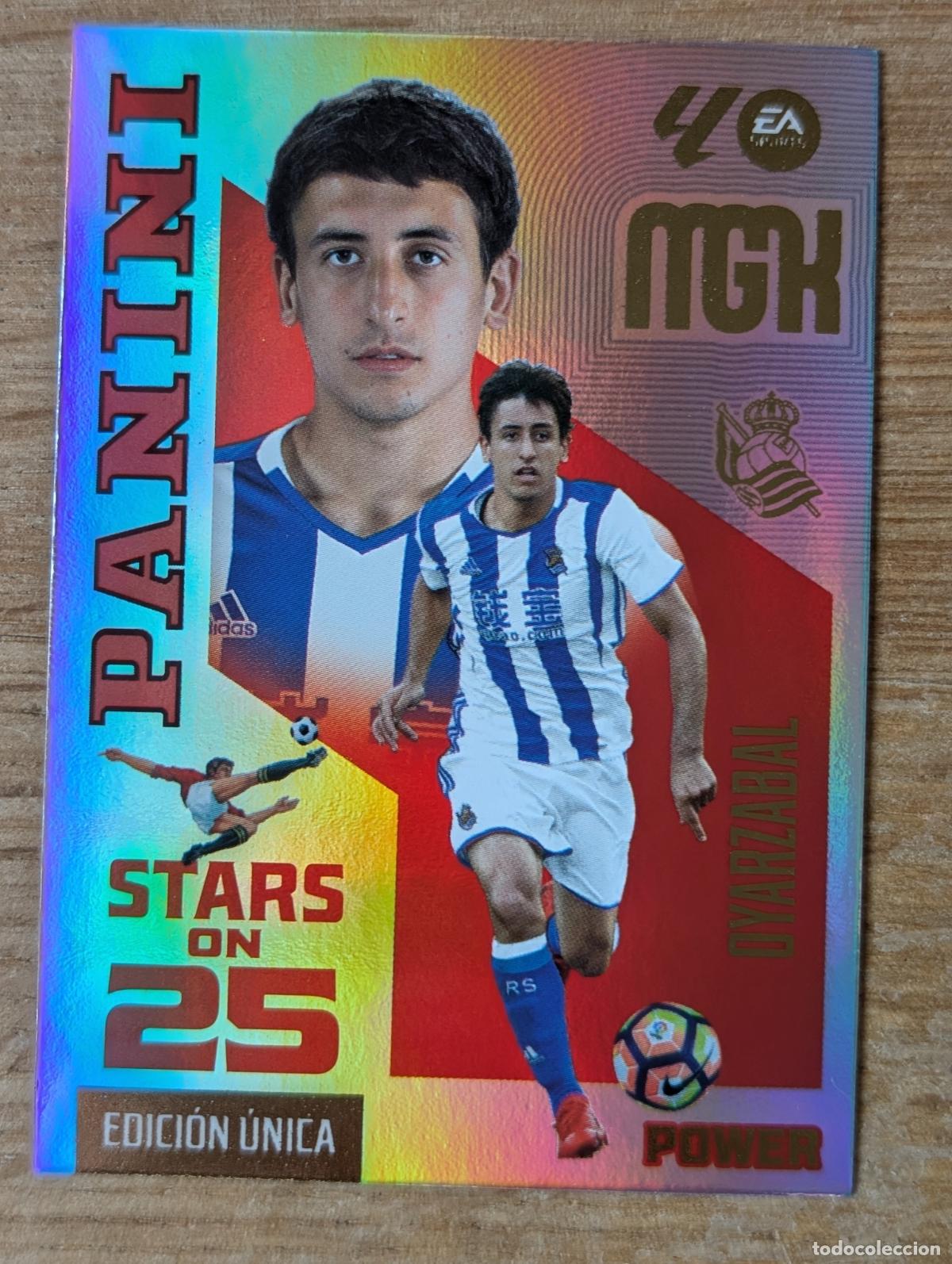 Cromos de f&uacute;tbol: PANINI MEGACRACKS 26/27 2026/2027 #448P OYARZABAL (REAL SOCIEDAD) STARS ON 25 POWER EDICION UNICA