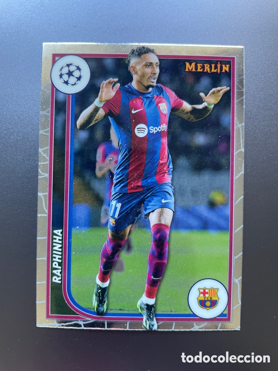 Cromos de f&uacute;tbol: Raphinha 35 Topps Merlin 2024 FC Barcelona