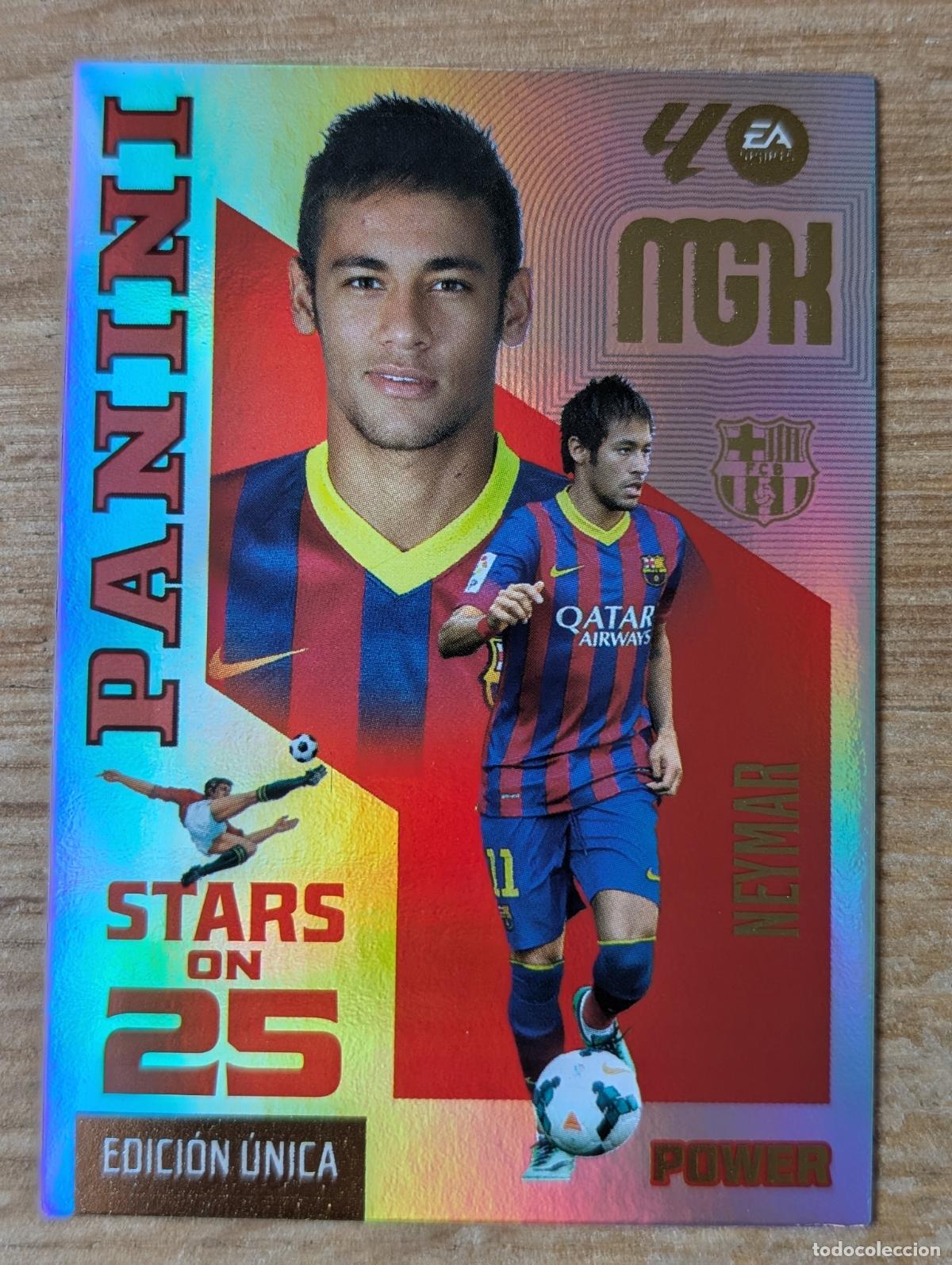 Cromos de f&uacute;tbol: PANINI MEGACRACKS 26/27 2026/2027 #446P NEYMAR (F.C. BARCELONA) STARS ON 25 POWER EDICION UNICA