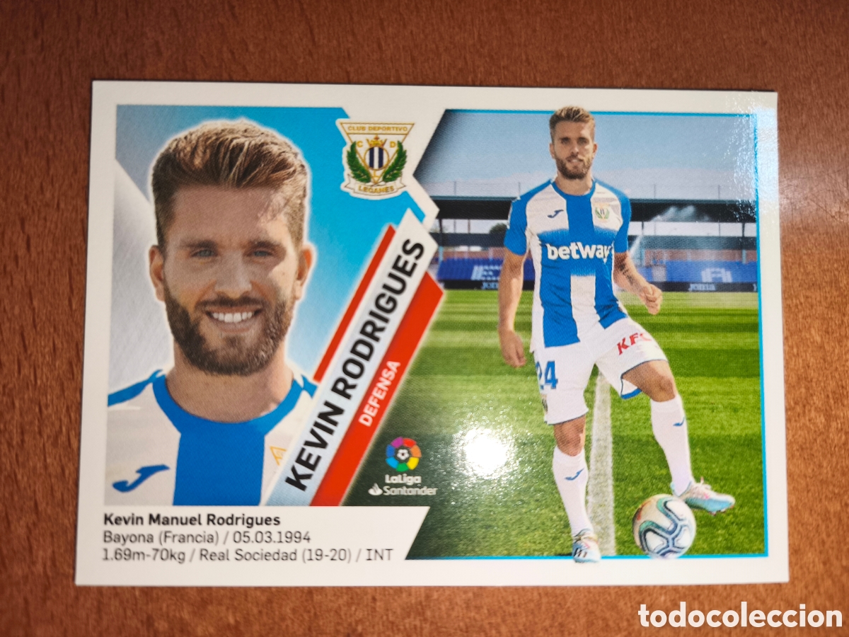 Cromos de f&uacute;tbol: Kevin Rodr&iacute;guez coloca n&deg;3 Bis liga este 19/20 Legan&eacute;s