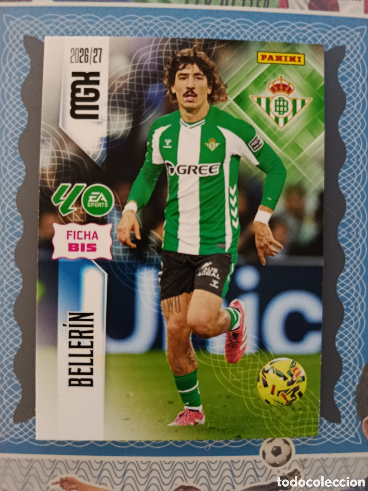 Cromos de f&uacute;tbol: MEGACRACKS 2026 2027 26 27 - PANINI - N&ordm; 94 BIS BELLERIN REAL BETIS FICHA BIS