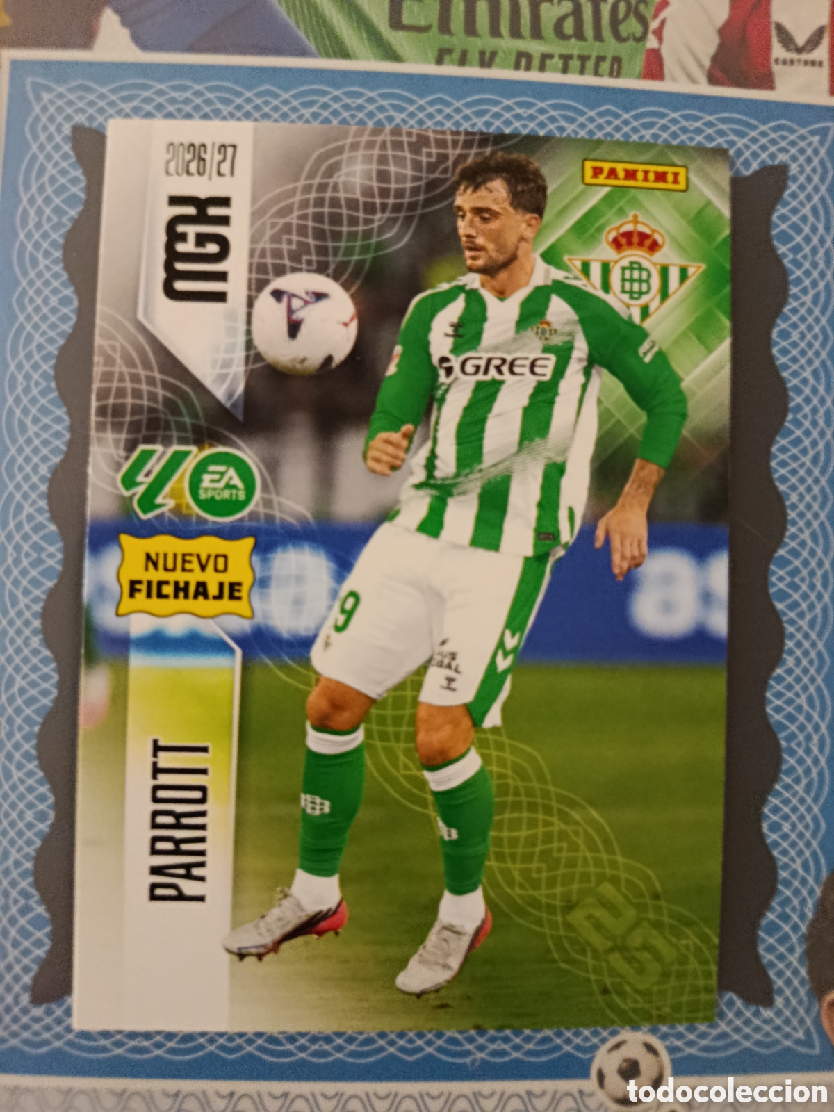 Cromos de f&uacute;tbol: MEGACRACKS 2026 2027 26 27 - PANINI - N&ordm; 513 PARROT REAL BETIS NUEVO FICHAJE