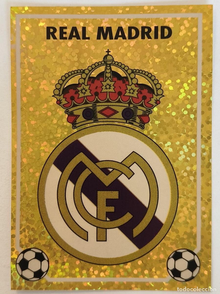 Cromos de f&uacute;tbol: #P ESCUDO (REAL MADRID) LIGA 96/97 PANINI