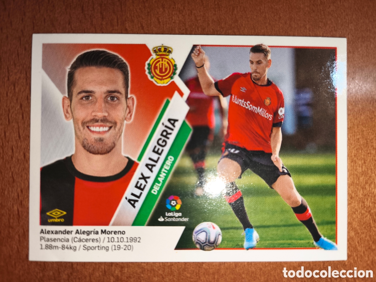 Cromos de f&uacute;tbol: &Aacute;lex Alegr&iacute;a coloca n&deg;14 Bis liga este 19/20 Real Mallorca