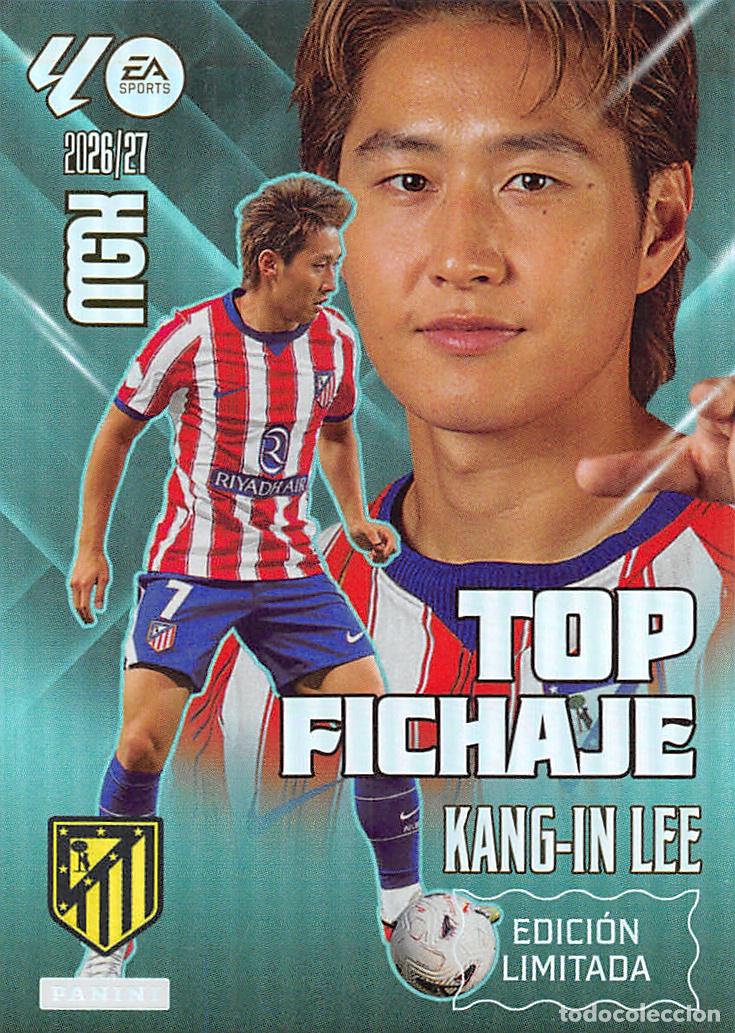 Cromos de f&uacute;tbol: PANINI MEGACRACKS 26/27 2026/2027 - KANG-IN LEE (ATLETICO MADRID) TOP FICHAJE EDICION LIMITADA