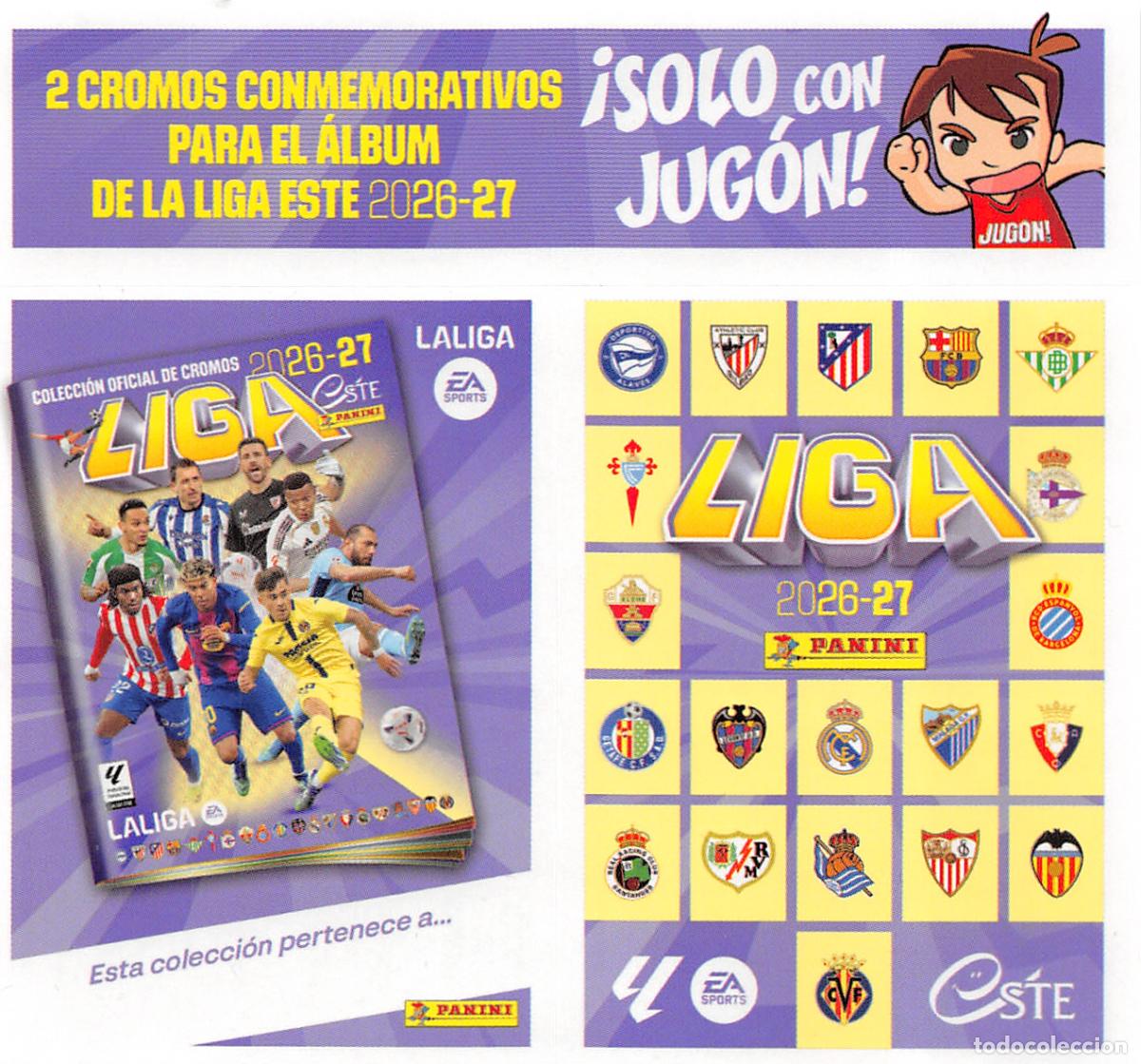 Cromos de f&uacute;tbol: PANINI EDICIONES ESTE 26/27 2026/2027 - CROMOS CONMEMORATIVOS JUGON