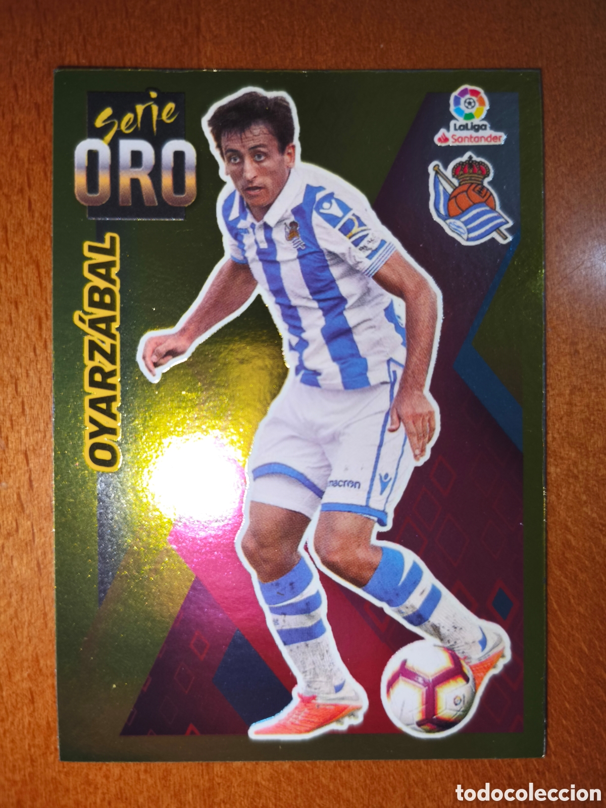 Cromos de f&uacute;tbol: Oyarzabal n&deg;9 SERIE ORO liga este 19/20 Real Sociedad