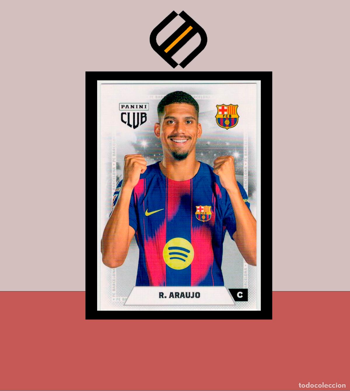 Cromos de f&uacute;tbol: PANINI CLUB FC BARCELONA BAR&Ccedil;A 2025 2026 25 26 COLECCI&Oacute;N OFICIAL N&ordm; 14 RONALD ARAUJO ADN