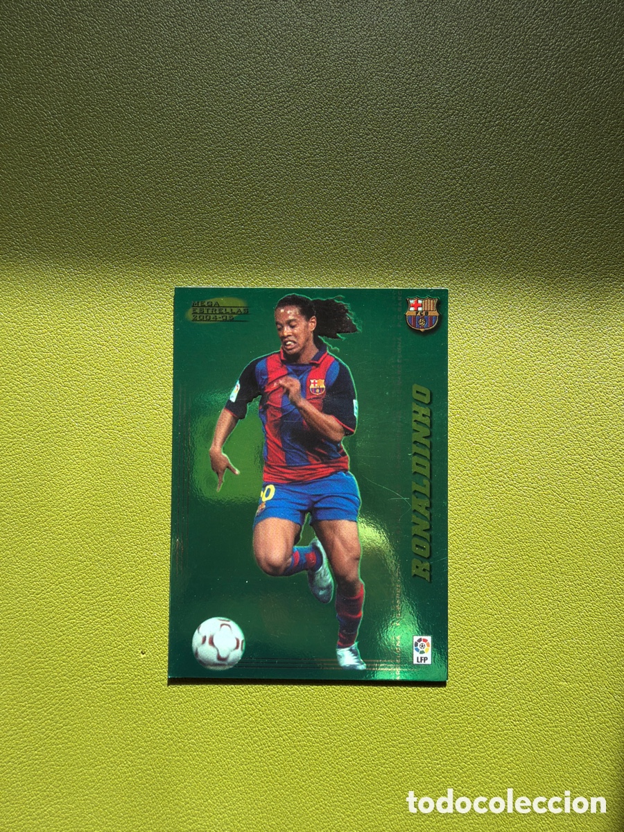 Cromos de f&uacute;tbol: Ronaldinho 387 Megacracks 04/05 Mega Estrellas Barcelona