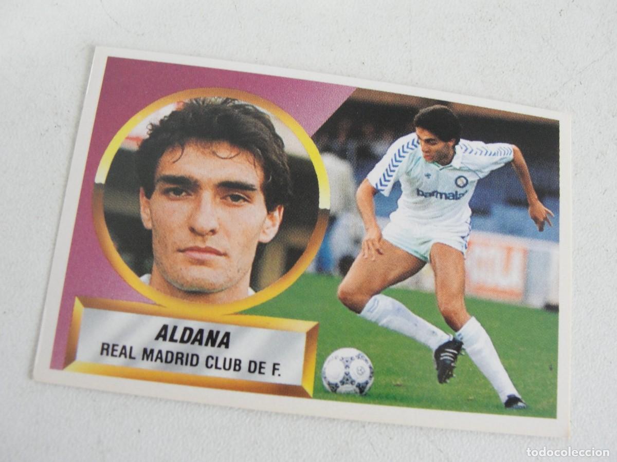 Cromos de f&uacute;tbol: LIGA ESTE 88 89 - REAL MADRID - N&ordm; 16 B - ALDANA - SIN PEGAR / IMPECABLE ESTADO