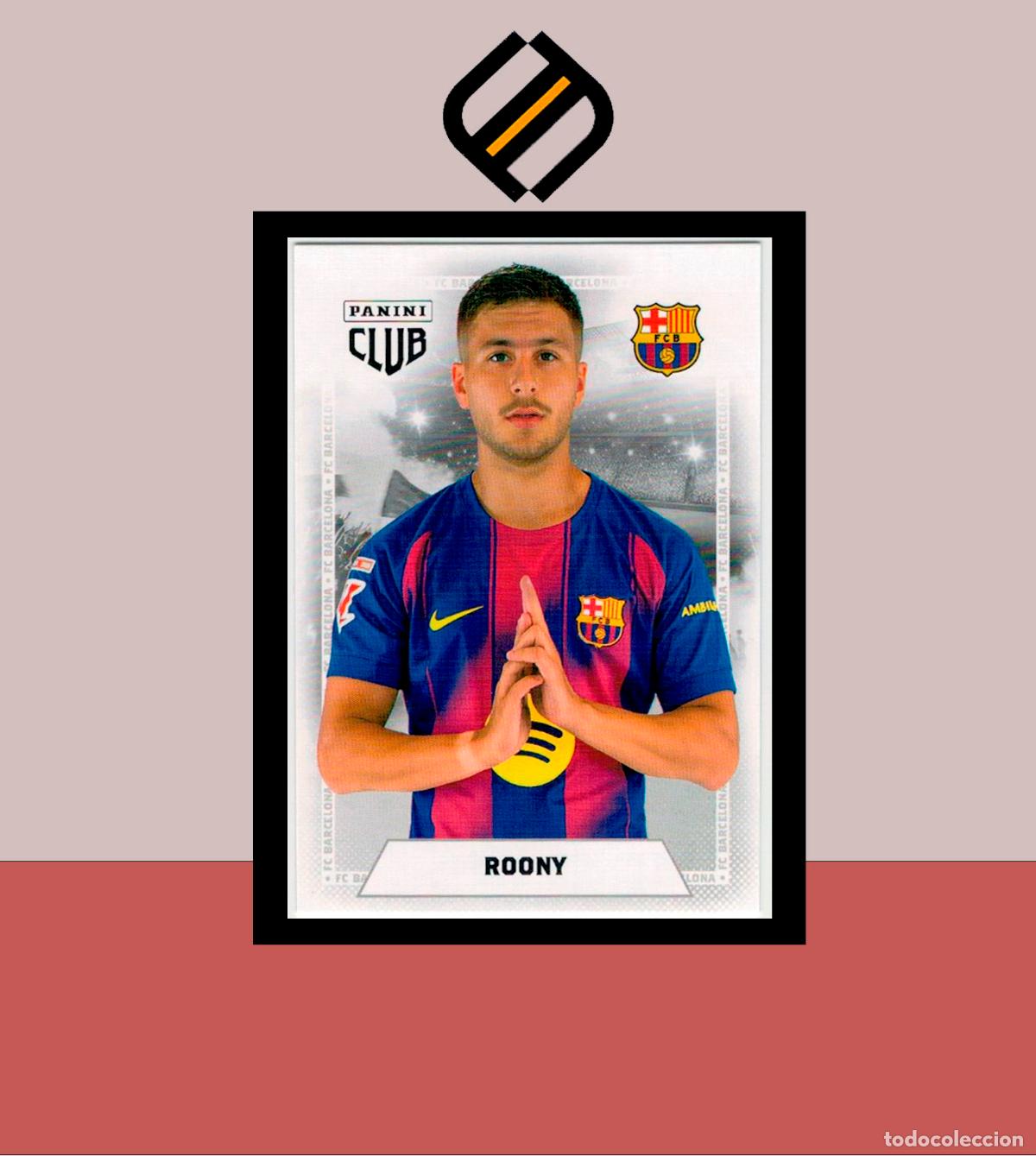 Cromos de f&uacute;tbol: PANINI CLUB FC BARCELONA BAR&Ccedil;A 2025 2026 25 26 COLECCI&Oacute;N OFICIAL N&ordm; 26 ROONY ADN