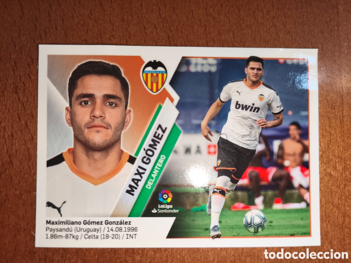 Cromos de f&uacute;tbol: Maxi G&oacute;mez fichaje n&deg;28 liga este 19/20 Valencia